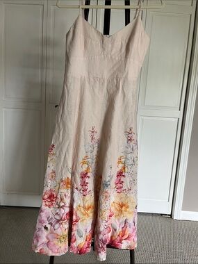 Joie Blush Floral Border Maxi Dress
